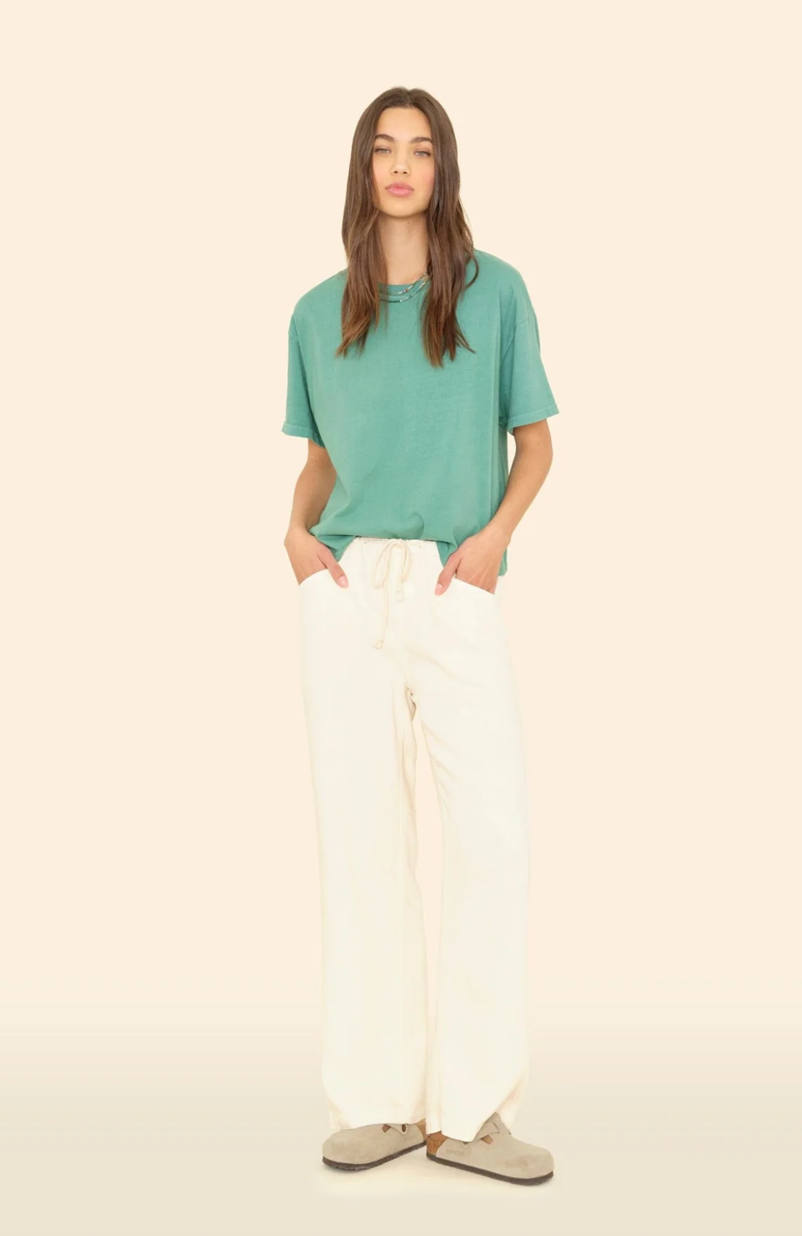 Xirena Pant Joey Pant, Ecru Soho-Boutique