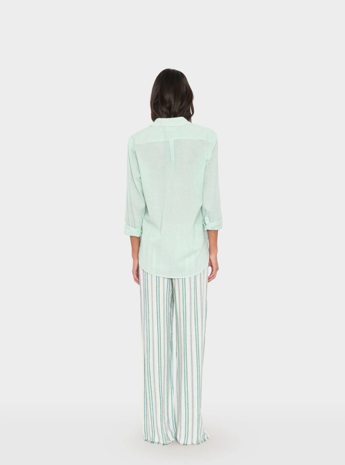 Xirena Pants Joseph Pant, Blue Moss Stripe Soho-Boutique