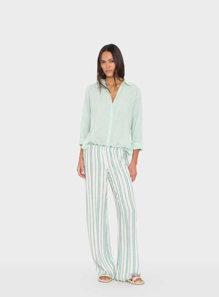 Xirena Pants Joseph Pant, Blue Moss Stripe Soho-Boutique