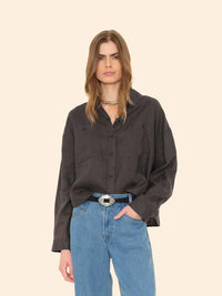 Xirena Shirt Brittan Shirt, Black Quartz Soho-Boutique