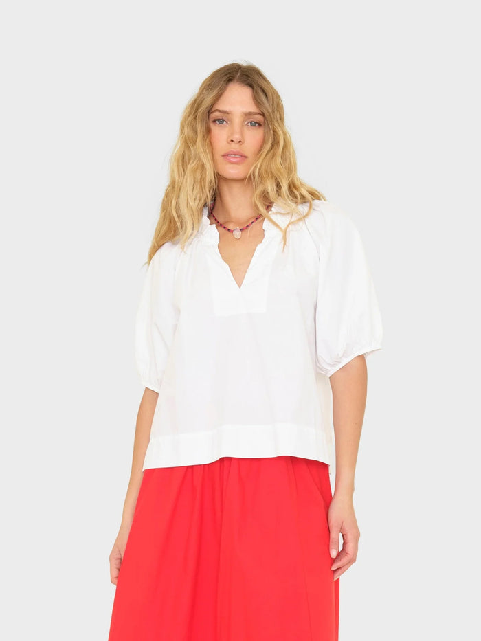 Xirena Shirt Clementine Top, White Soho-Boutique
