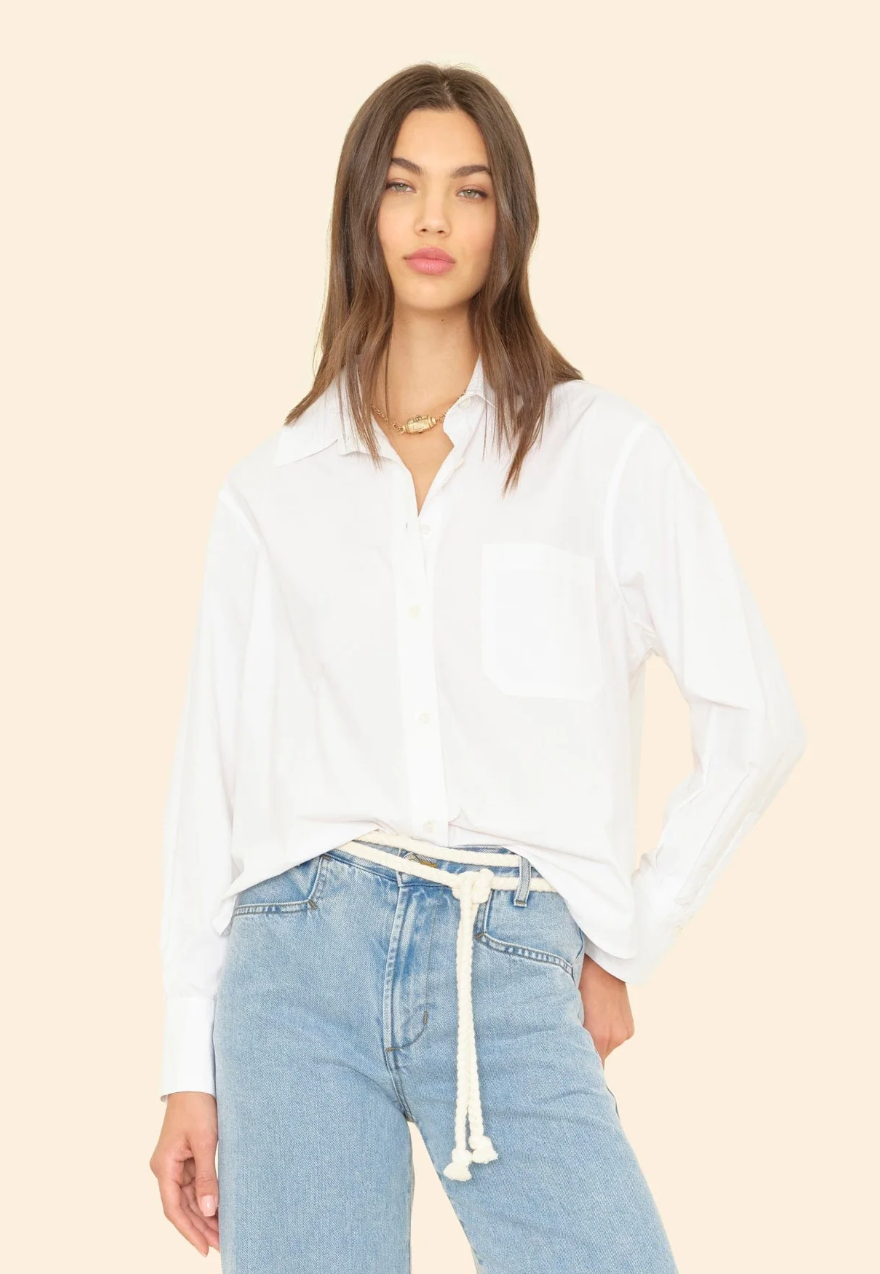 Xirena Shirt Monroe Shirt, White Soho-Boutique