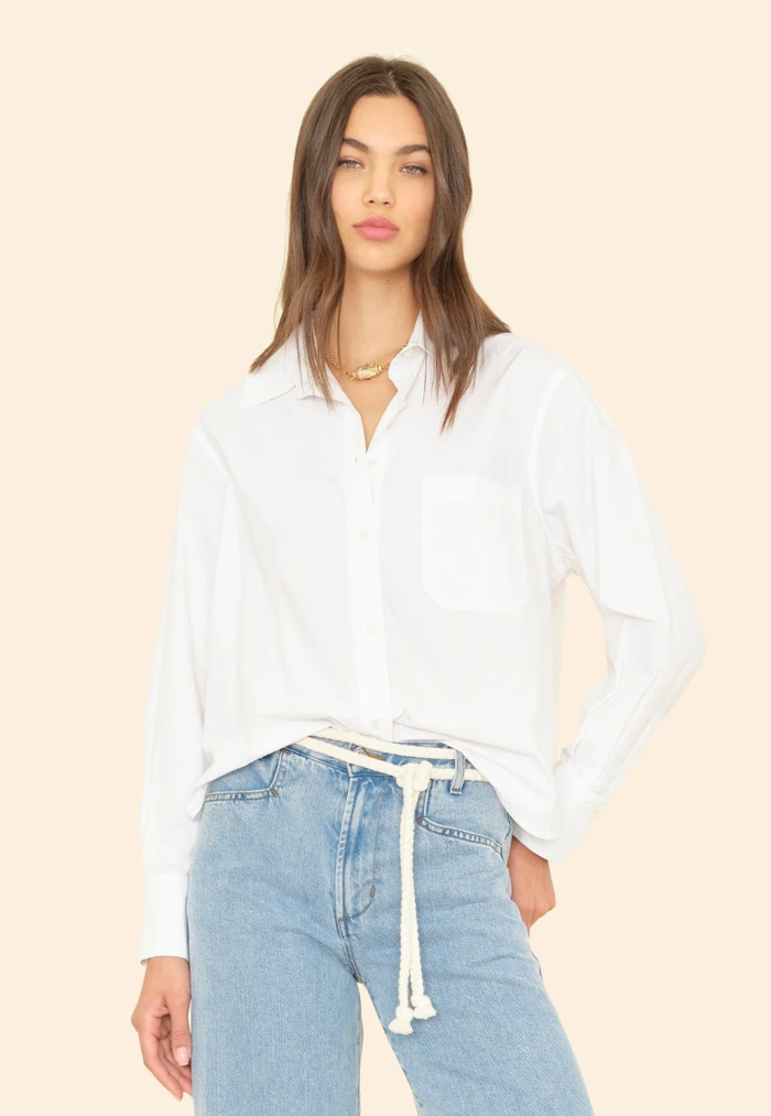Xirena Shirt Monroe Shirt, White Soho-Boutique