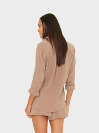 Xirena Shirt Scout Shirt, Ash Brown Soho-Boutique