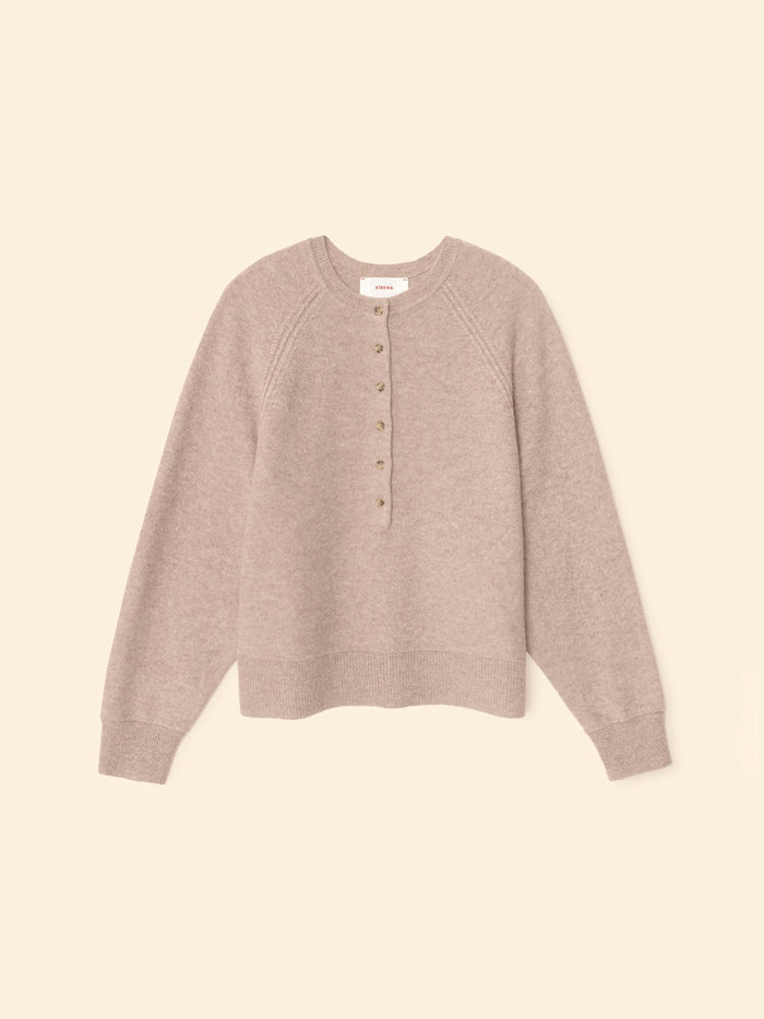Xirena Sweater Girffin Sweater, Heather Brown Soho-Boutique