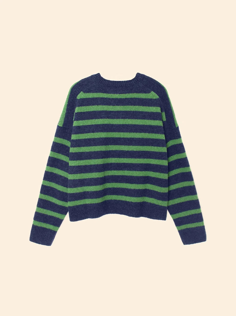 Xirena Sweater Lela Sweater, Navy Pine Soho-Boutique