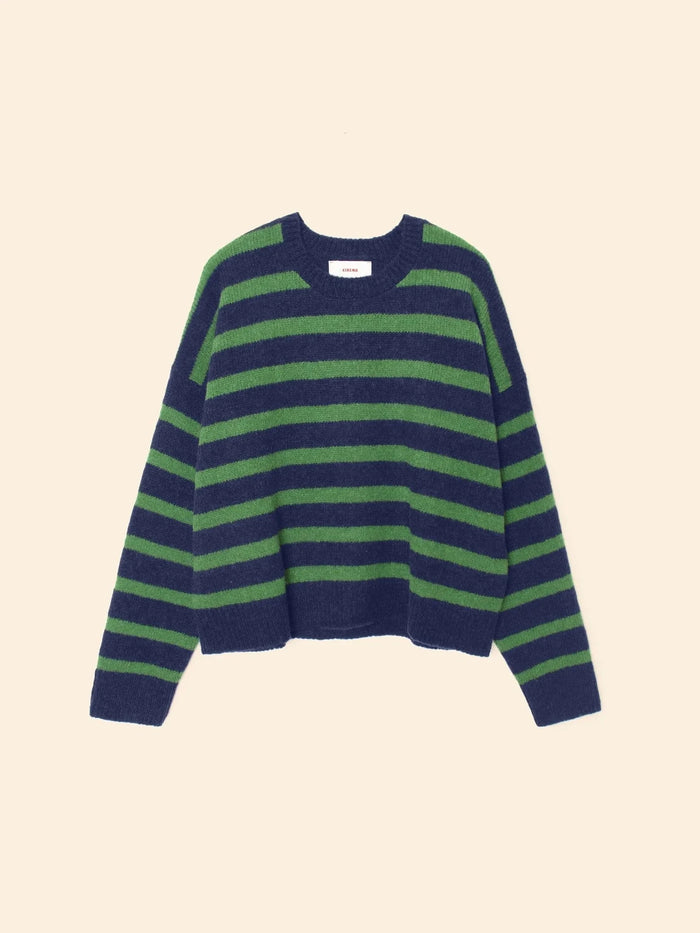 Xirena Sweater Lela Sweater, Navy Pine Soho-Boutique