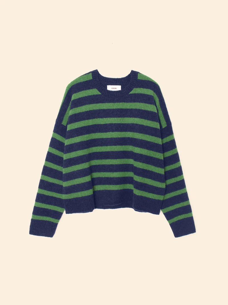 Xirena Sweater Lela Sweater, Navy Pine Soho-Boutique