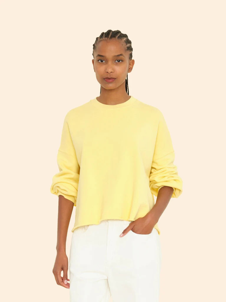 Xirena Sweatshirt Honor Sweatshirt, Canary Yellow Soho-Boutique