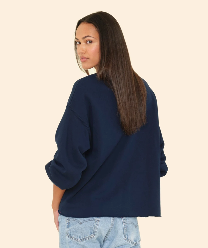 Xirena Sweatshirt Honor Sweatshirt, Navy Soho-Boutique