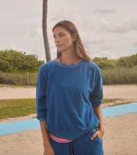 Xirena Sweatshirt Hopper Sweatshirt, Fiji Blue Terry Soho-Boutique