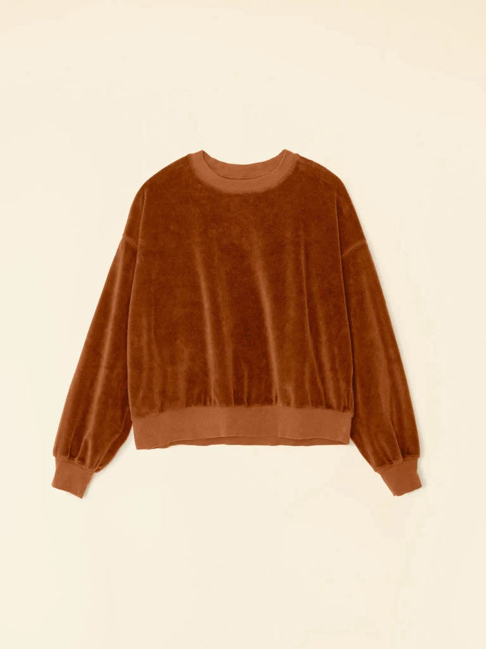 Xirena Sweatshirt Huxley Sweatshirt, Brown Sugar Soho-Boutique