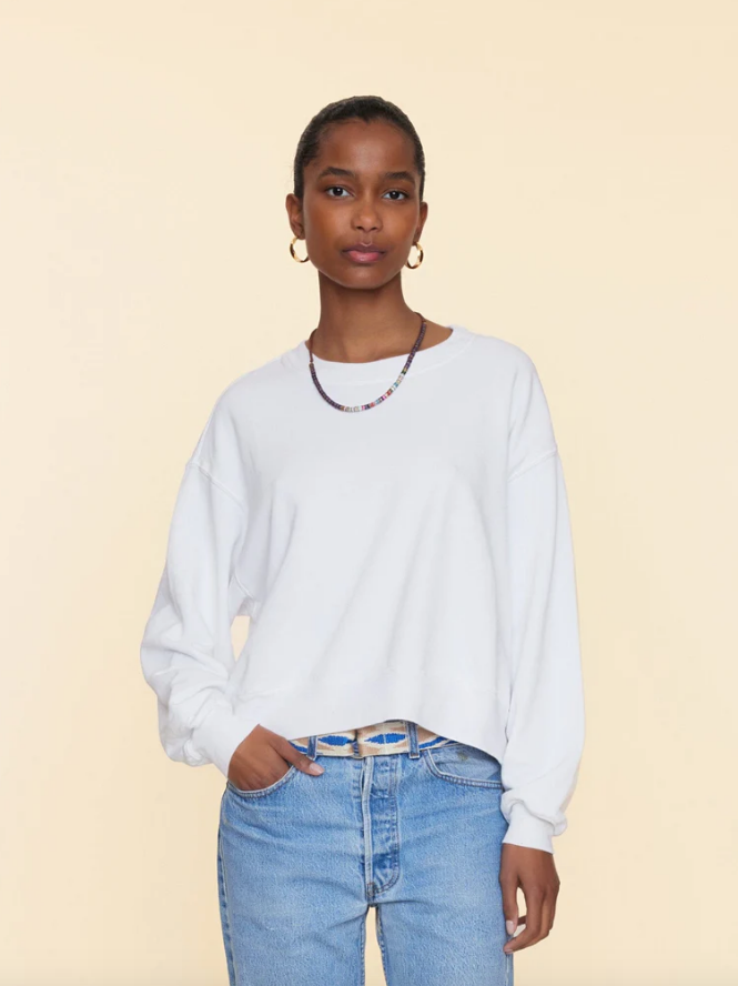 Xirena Sweatshirt Huxley Sweatshirt, White Soho-Boutique