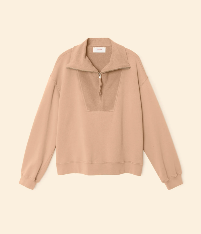 Xirena Sweatshirt Kat Sweatshirt, Saddle Soho-Boutique