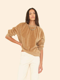 Xirena Sweatshirt Pierre Sweatshirt, Heather Camel Soho-Boutique