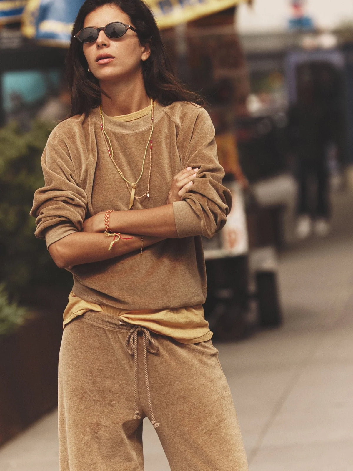 Xirena Sweatshirt Pierre Sweatshirt, Heather Camel Soho-Boutique
