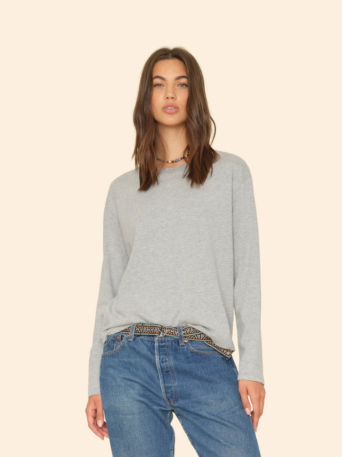 Xirena T-Shirt Nico Tee, Heather Grey Soho-Boutique