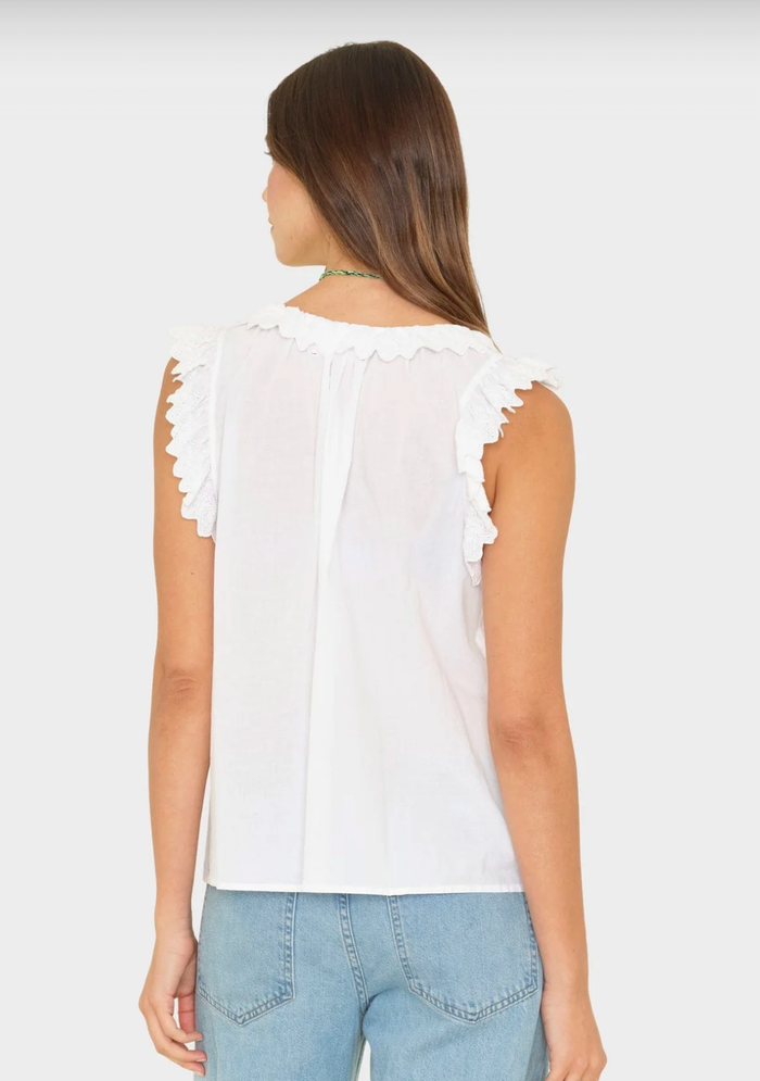 Xirena Tank Bexie Top, White Soho-Boutique
