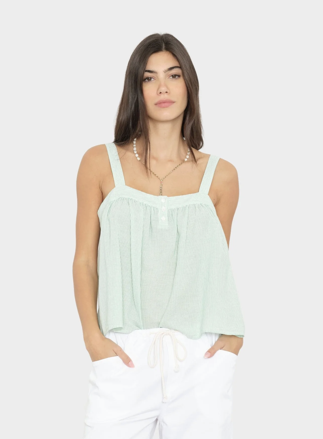 Xirena Top Maryn Top, Fresh Mint Stripe Soho-Boutique
