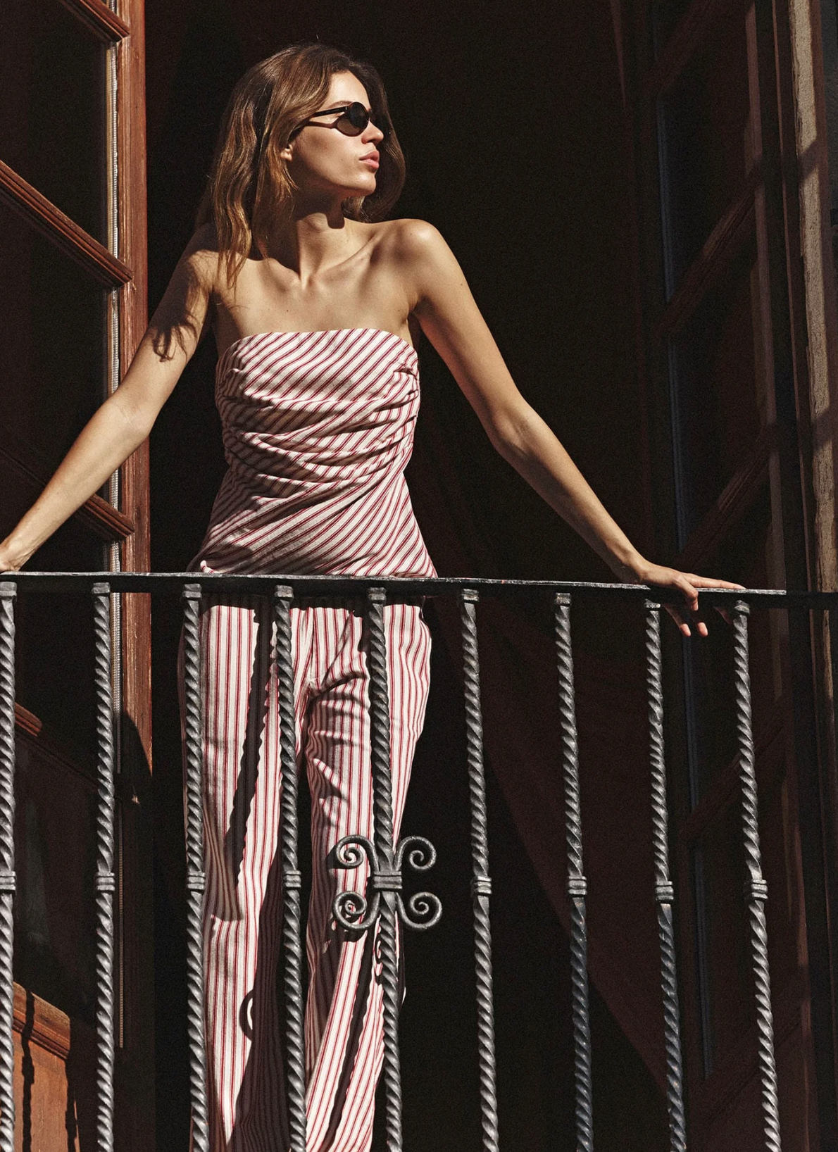 Xirena Top Nora Top, Red Clay Stripe Soho-Boutique