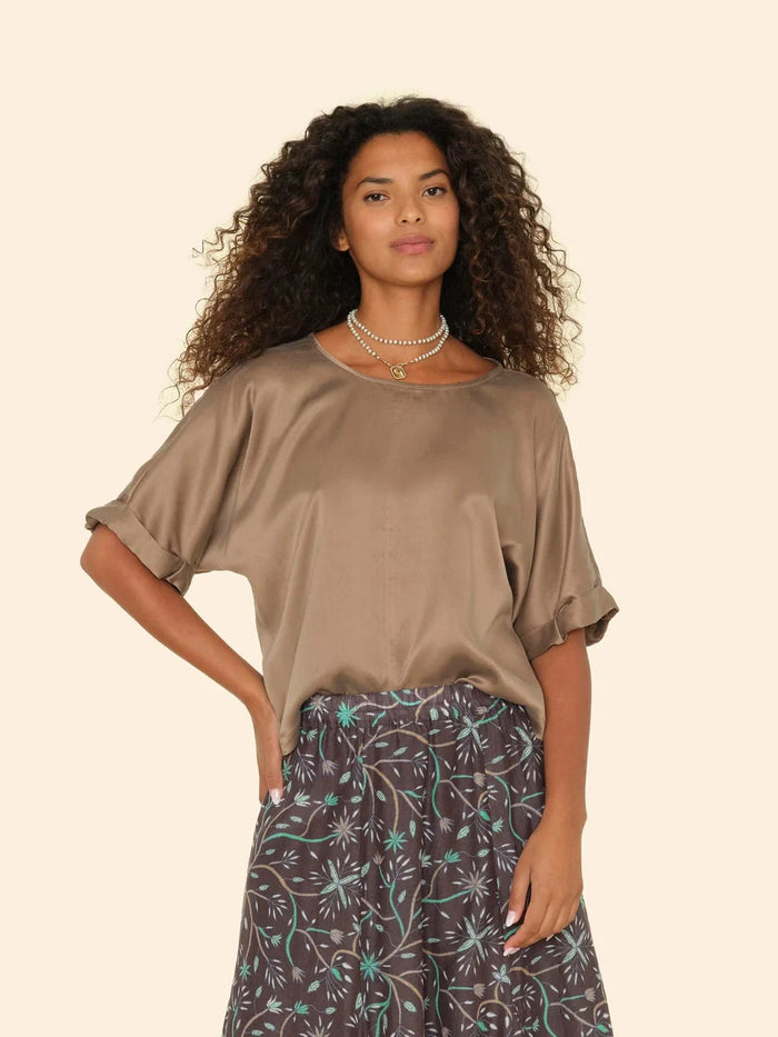 Xirena Top Savoye Top, Cool Bronze Soho-Boutique