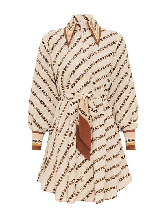 ZIMMERMANN ASCENSION ショートドレス Ascension Twist Front Dress Cream Palm Floral Online