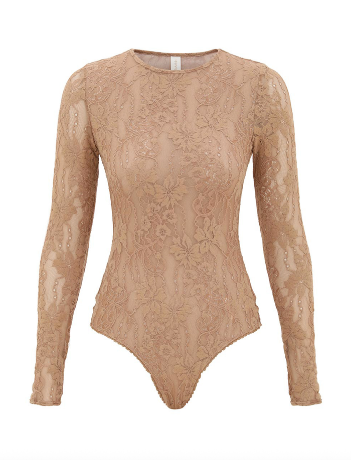 Zimmermann Bodysuit Lace Bodysuit, Biscuit Soho-Boutique