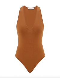 Zimmermann Bodysuit Scoop Bodysuit, Camel Soho-Boutique