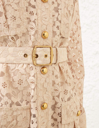 Zimmermann Dress Hypnotic Lace Utility Dress, Cream Soho-Boutique