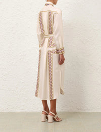 Zimmermann Dress Luna Retro Midi Dress, Retro Geo Soho-Boutique