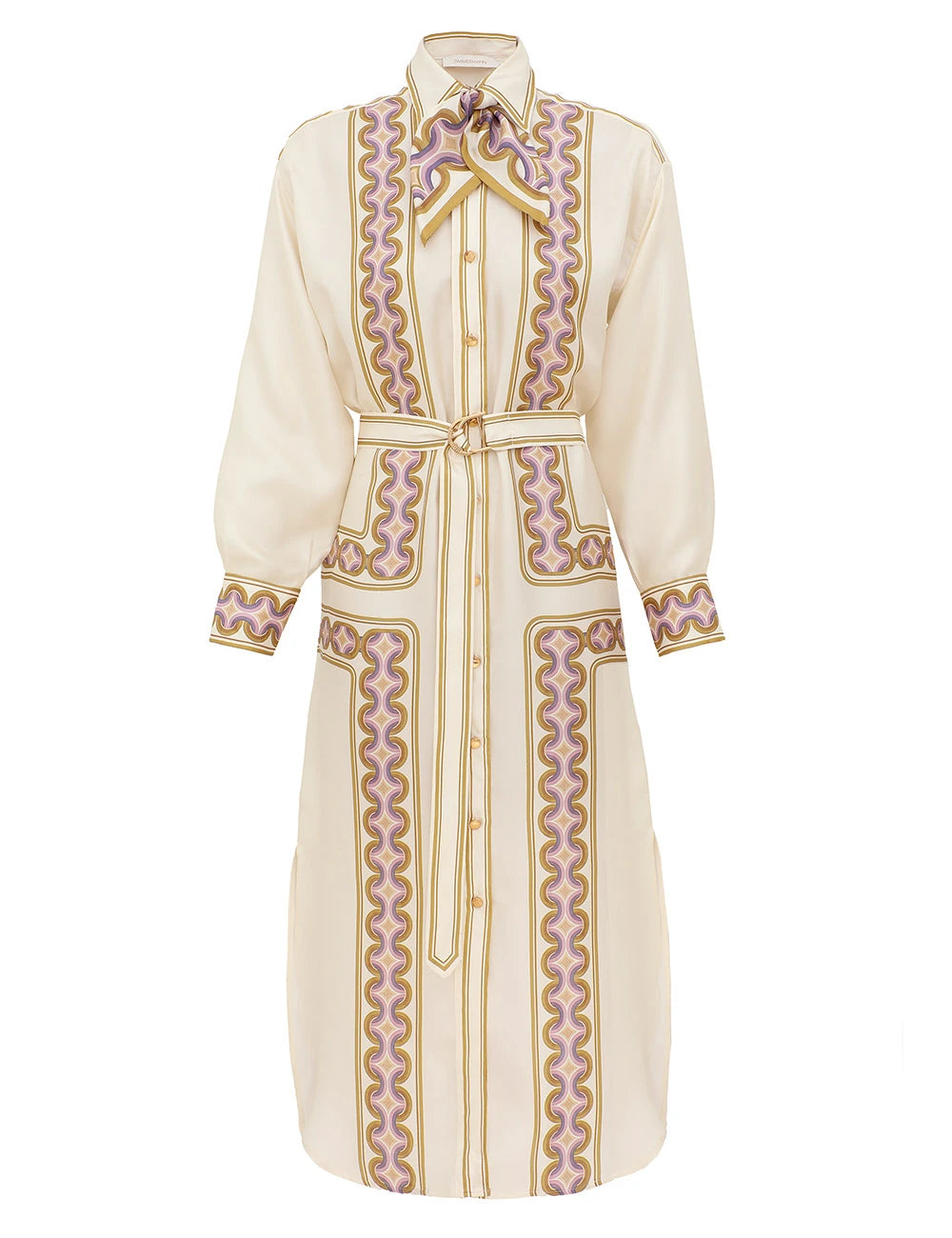 Zimmermann Dress Luna Retro Midi Dress, Retro Geo Soho-Boutique