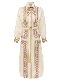 Zimmermann Dress Luna Retro Midi Dress, Retro Geo Soho-Boutique