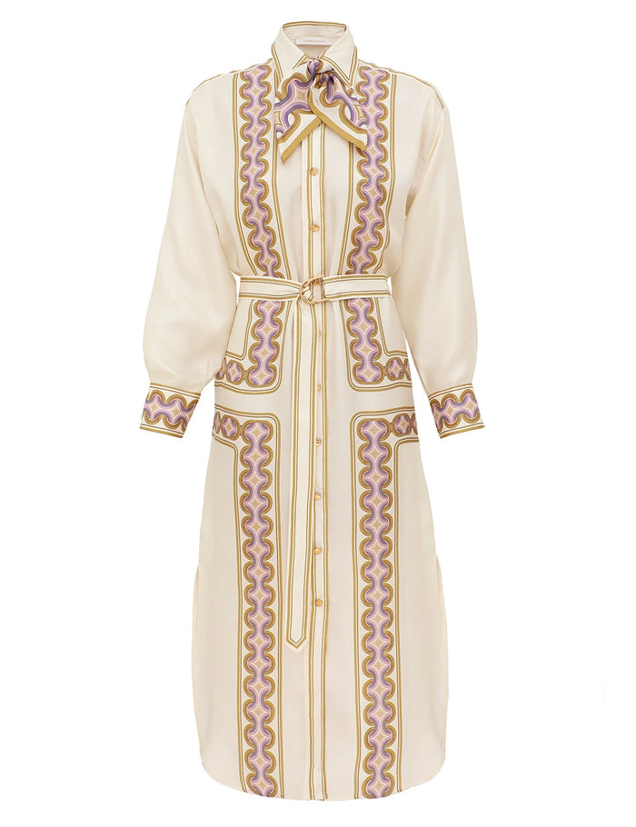 Zimmermann Dress Luna Retro Midi Dress, Retro Geo Soho-Boutique