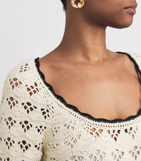 Zimmermann Dress Rhiannon Crochet Dress, Ivory Soho-Boutique