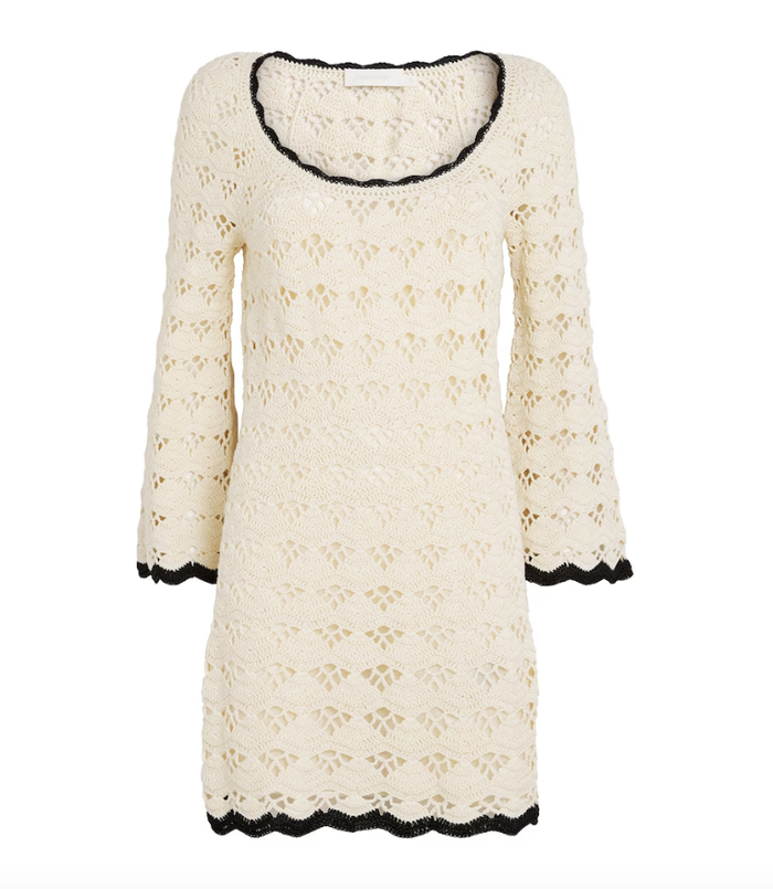 Zimmermann Dress Rhiannon Crochet Dress, Ivory Soho-Boutique