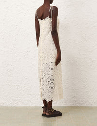 Zimmermann Dress Rhiannon Embroidered Dress, Ivory Soho-Boutique