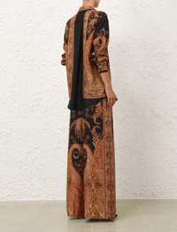 Zimmermann Pant Hypnotic Track Pant, Black Paisley Soho-Boutique
