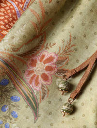 Zimmermann Short Indra Relaxed Short, Khaki Scarf Soho-Boutique