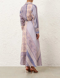 Zimmermann Skirt Lucky Bias Skirt, Blue Bandana Soho-Boutique