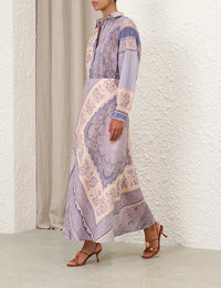 Zimmermann Skirt Lucky Bias Skirt, Blue Bandana Soho-Boutique
