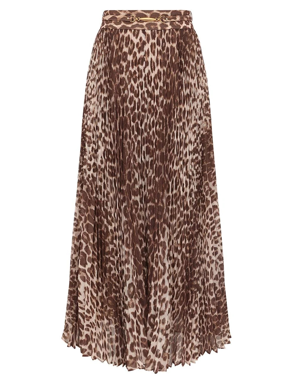 Zimmermann Skirt Sunray Pleated Skirt, Leopard Soho-Boutique