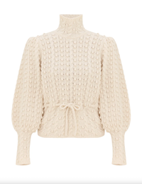 Zimmermann Sweater Valiant Wool Bauble Sweater, Cream Soho-Boutique