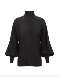 Zimmermann Top Bias Blouse, Black Soho-Boutique