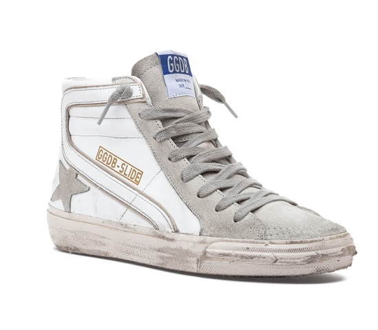 Golden Goose Deluxe Brand Sneakers Slide White Ice Soho-Boutique