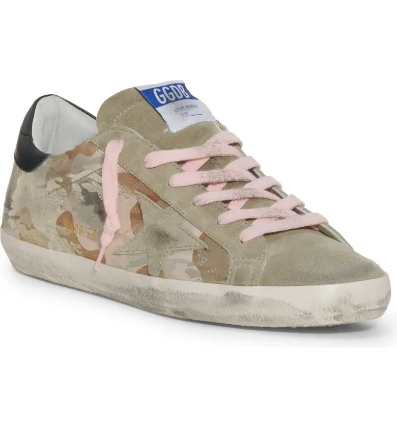 Golden Goose Deluxe Brand Sneakers Super Star Camo Taupe Black Soho-Boutique