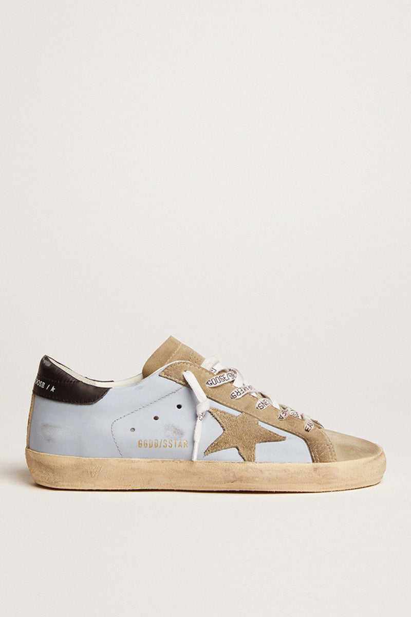 Golden Goose Deluxe Brand Sneakers Super Star Sky Taupe Black Soho-Boutique