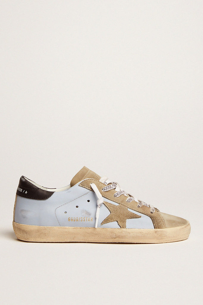 Golden Goose Deluxe Brand Sneakers Super Star Sky Taupe Black Soho-Boutique