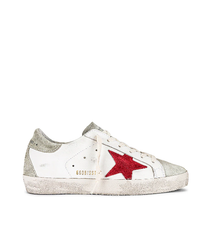 Golden Goose Deluxe Brand Sneakers Super Star White Ice Red Soho-Boutique