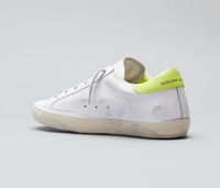 Golden Goose Deluxe Brand Sneakers Super Star White Lime Green Soho-Boutique