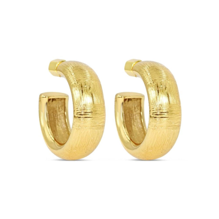 Jackie Mack Earrings Large Resort Gold Hoops Soho-Boutique